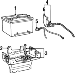 F8OZ10732AA - Electrical: Battery Tray for Lincoln: Continental Image