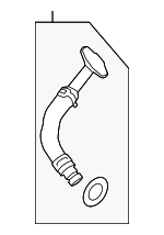 11428626653 - Engine: Oil Outlet Tube for BMW: 228i, 228i xDrive, 320i, 320i xDrive, 328i, 328i GT xDrive, 328i xDrive, 428i, 428i Gran Coupe, 428i xDrive, 428i xDrive Gran Coupe, 528i, 528i xDrive, M2, X1, X3, X4, X5 Image