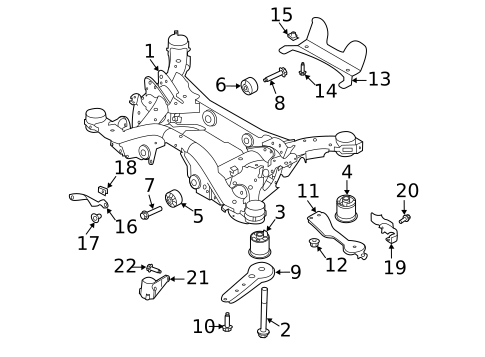 Suspension Mounting for 2021 Land Rover Range Rover Evoque #0