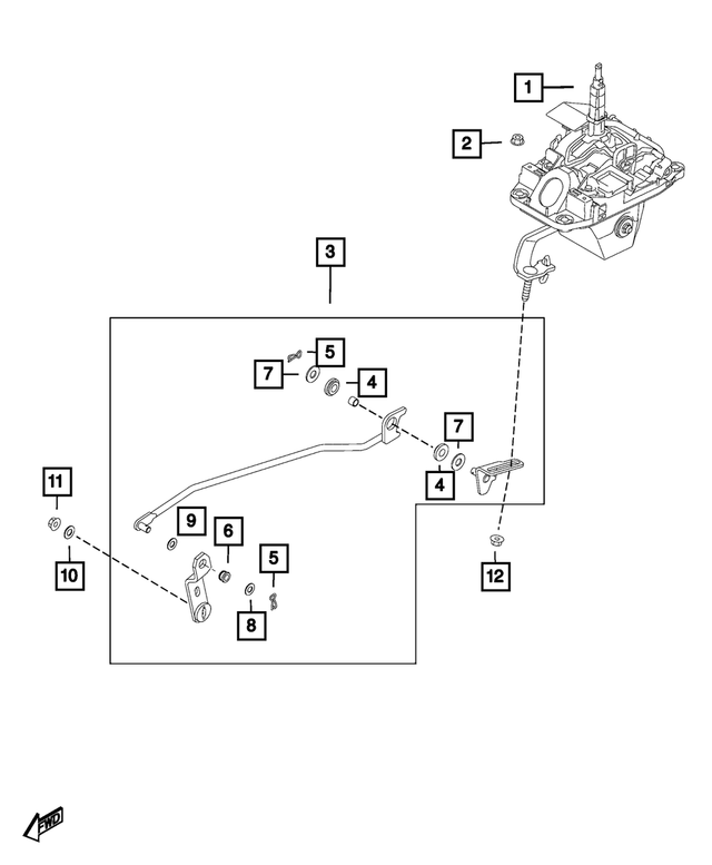 68313284AA - TB-65SN; 6-Speed; Automatic Transmission: Bushing for Fiat: 124 Spider Image