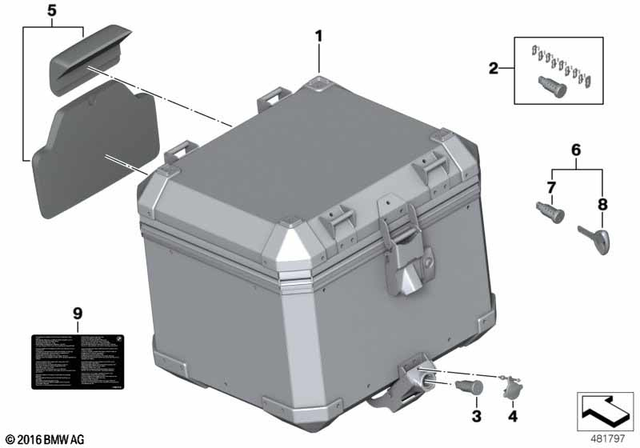 77438566446 - : Aluminum Topcase for BMW-Motorrad Image