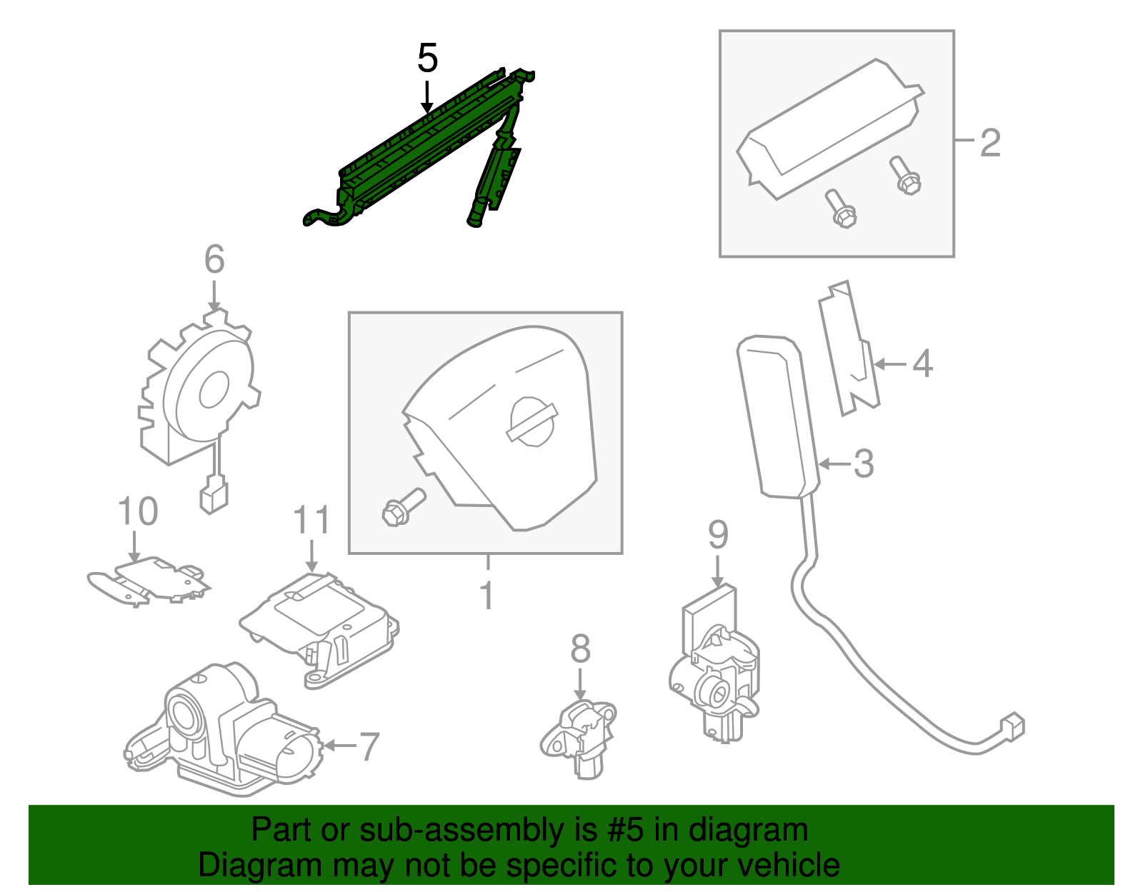 Side Impact Inflator Module - Nissan (K85P0-1GR0A)