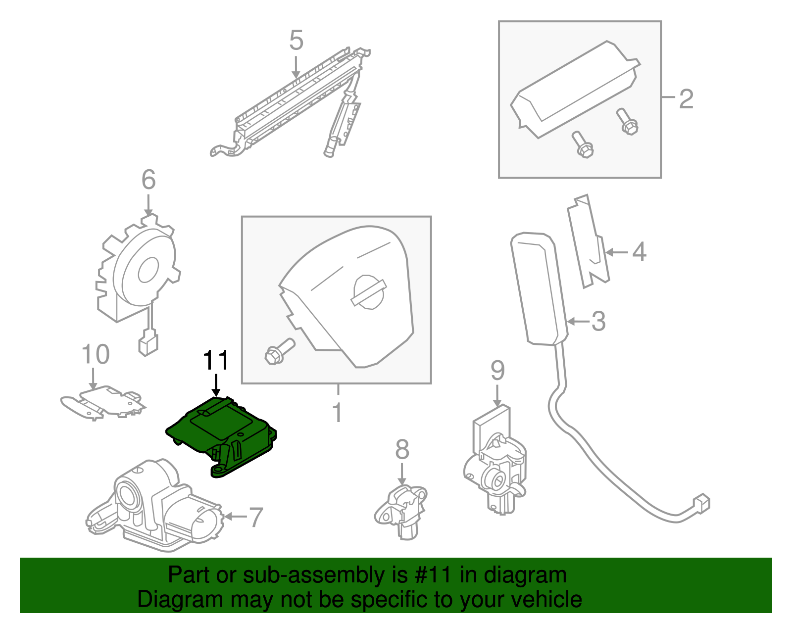 Center Sensor - Nissan (K8820-1GR1A)