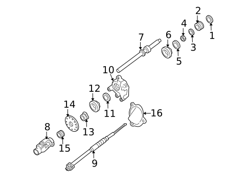 Shaft & Internal Components for 2012 Ford E-150 #0