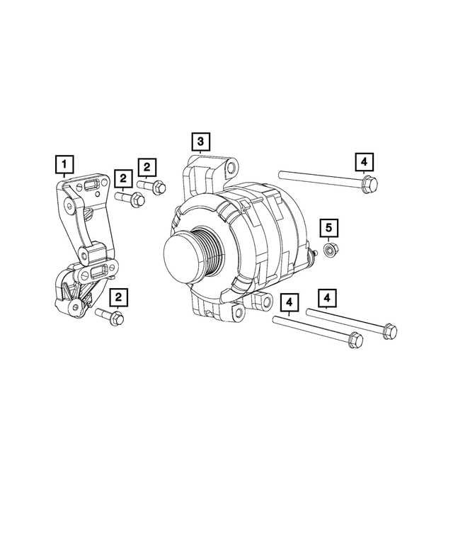 4627154AC - Electrical: Alternator And Compressor Bracket for Mopar Image