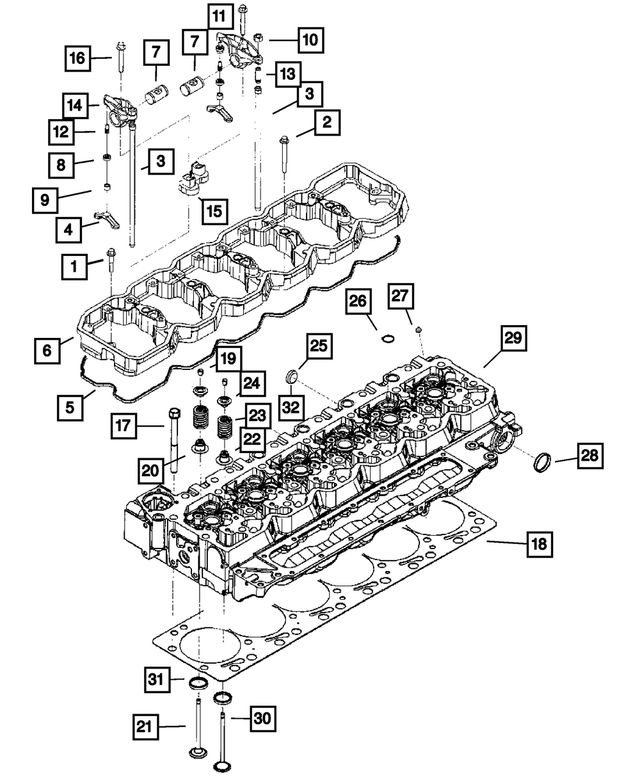 3928873 - Engine 6.7L Cummins (Diesel): Hex Flange Head Bolt, Mounting for Mopar Image image