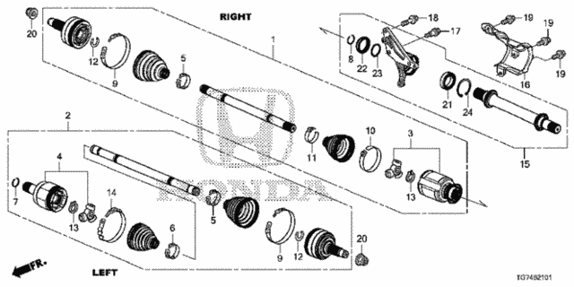 Driveshaft - Half Shaft (2) for 2016 Honda Pilot #0