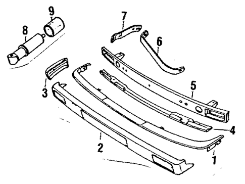 Bumper & Components - Front for 1984 Jaguar XJ6 #0