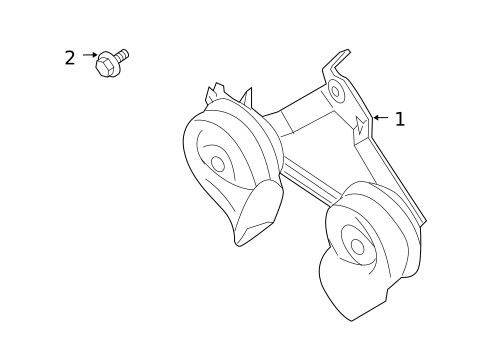 Horn for 2006 INFINITI QX56 #0