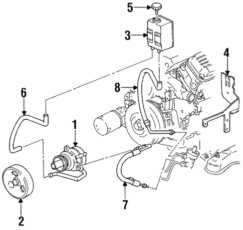 Pump & Hoses for 1995 Pontiac Firebird #0