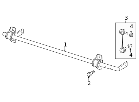Stabilizer Bar & Components for 2016 Chrysler 200 #1