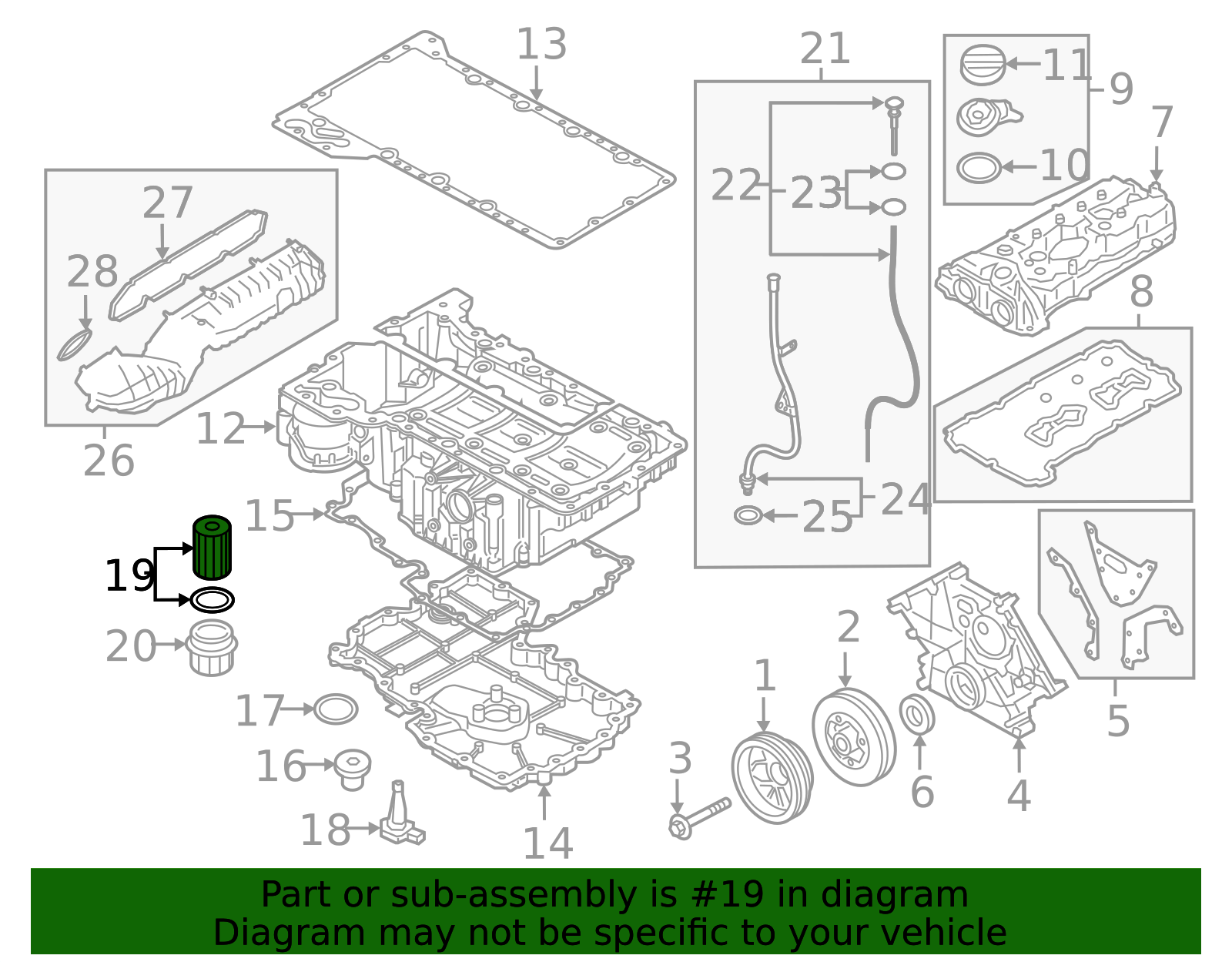 11427848321 - 2010-2025 BMW Oil Filter (11-42-7-848-321) | BMW of