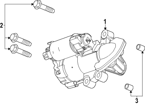 Starter for 2025 GMC Acadia #0