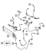5181562AB - Steering: Power Steering Return Hose for Jeep: Grand Cherokee Image