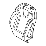 88450AA010 - Body: Seat Back Pad for Hyundai Image