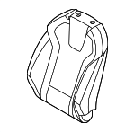 88460AA330KUB - Body: Seat Back Cover for Hyundai Image