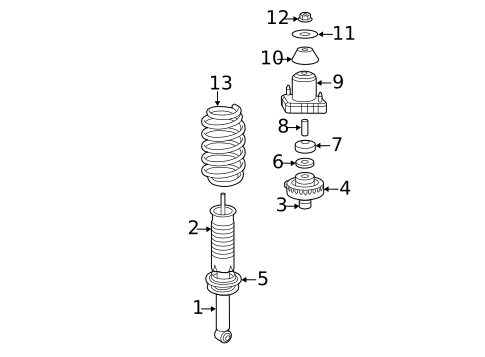 Shocks & Components for 2011 Chrysler 200 #0