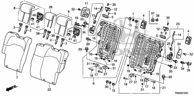 Rear Seat-Back for 2012 Honda Fit #0