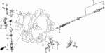 25610PF4020 - Transmission - Automatic: DIPSTICK, OIL LEVEL (ATF) for Honda Image