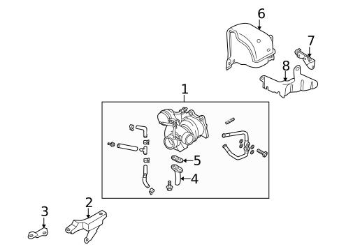 Turbocharger, Supercharger & Ram Air for 2005 Saab 9-2X #0
