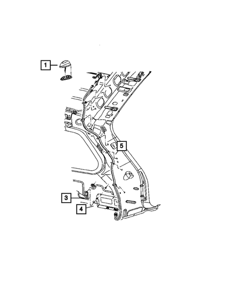 Radio, Antenna, Speakers, DVD, and Video systems for 2008 Jeep Commander #3