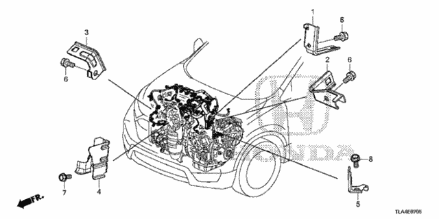 Engine Wire Harness Stay (1.5L) for 2019 Honda CR-V #0