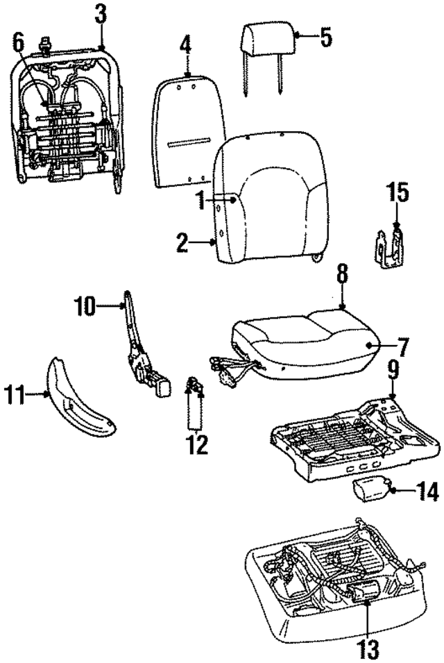 XF3Z54632A22AA - Body: Seat Cushion Pad for Ford Image