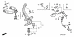 90363SF1000 - Chassis: NUT, CASTLE (12MM) for Honda Image