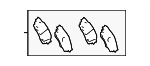 44660E070 - Brakes: Brake Pads for Toyota: Avalon, Camry Image