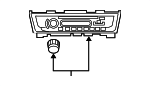 28185ZG20A - Body: AM/FM CD for Nissan: Sentra Image