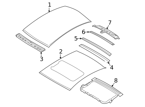 Roof & Components for 2008 Hyundai Accent #0