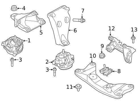 Engine & Trans Mounting for 2014 BMW 228i #0