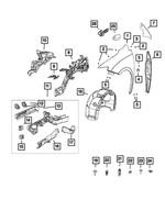 6505638AA - Body Sheet Metal Except Doors: Hex Head Screw for Mopar Image