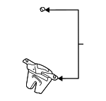 51248172177 - : Lock for BMW: 525i, 528i, 530i, 540i, M5 Image