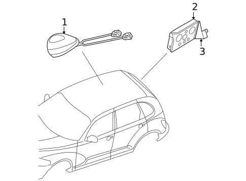 Antenna & Radio for 2010 Chrysler PT Cruiser #1