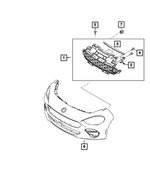 68338616AA - Exterior Ornamentation: Radiator Grille for Mopar Image