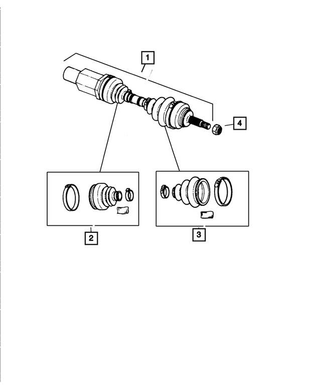 4882517 - Front Suspension &amp; Drive: Front Drive Shaft, Left for Mopar Image