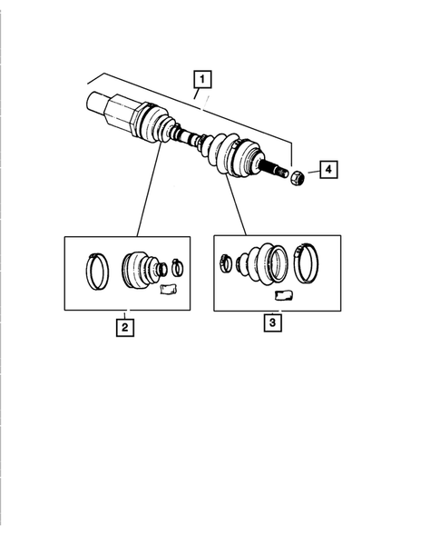 Front Axle Drive Shafts for 2001 Dodge Intrepid #0