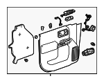 87816176 - Body: Door Trim Panel for Chevrolet: Silverado 2500 HD, Silverado 3500 HD | GMC: Sierra 2500 HD, Sierra 3500 HD Image