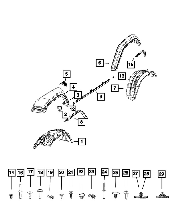 68469510AA - : Splash Shield, Right for Mopar Image