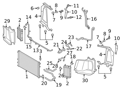 Radiator & Components for 2017 Audi Q7 #0