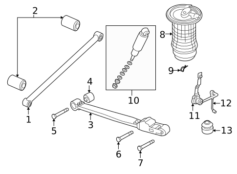 Rear Suspension for 2002 Land Rover Range Rover #0