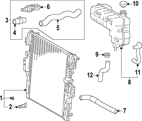 Radiator & Components for 2025 Toyota 4Runner #0