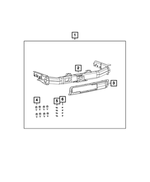 82212180AF - Mopar Accessories - Component Parts: Trailer Tow Receiver Kit for Mopar Image