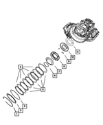 4897456AA - 4-Speed; Automatic VLP Transaxle: Low/reverse Clutch Plate Package for Mopar Image image