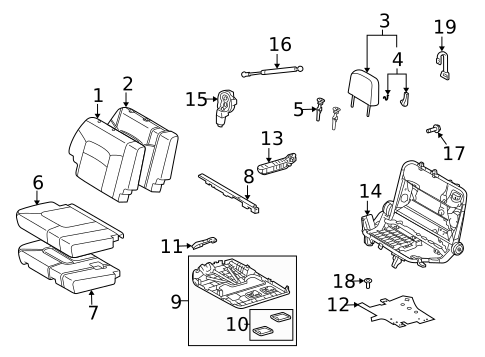 Third Row Seats for 2010 Lexus LX570 #3