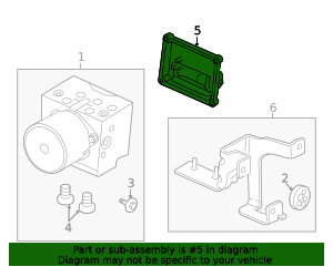 2007-2010 GM Electronic Brake Control Module Assembly 25802686 GM ...