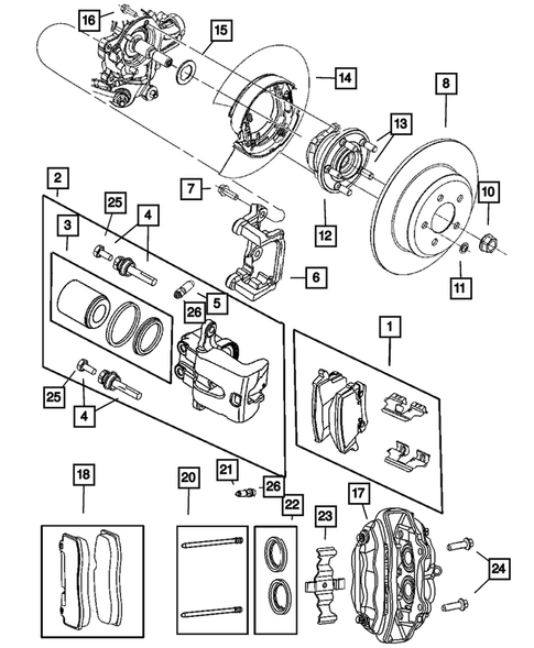 Rear Brakes for 2007 Dodge Charger #0