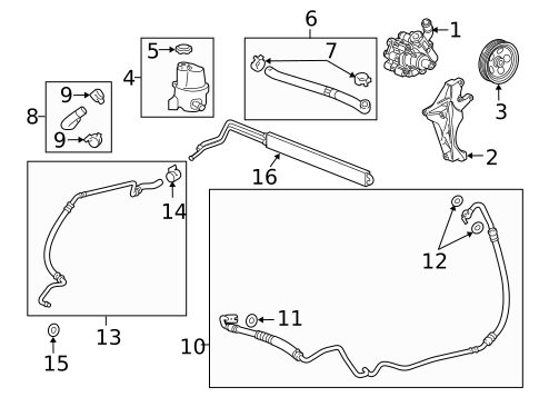 Pump & Hoses for 2011 Buick Regal #0