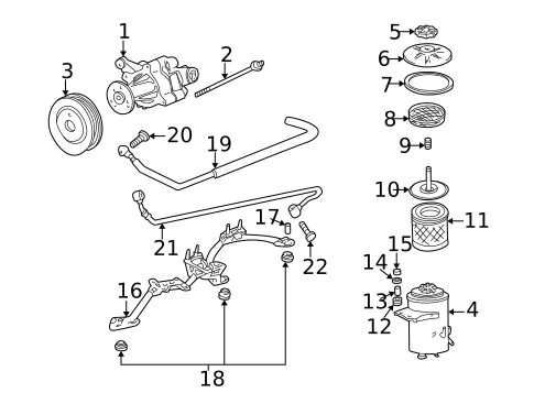 Pump & Hoses for 1995 BMW 740i #0
